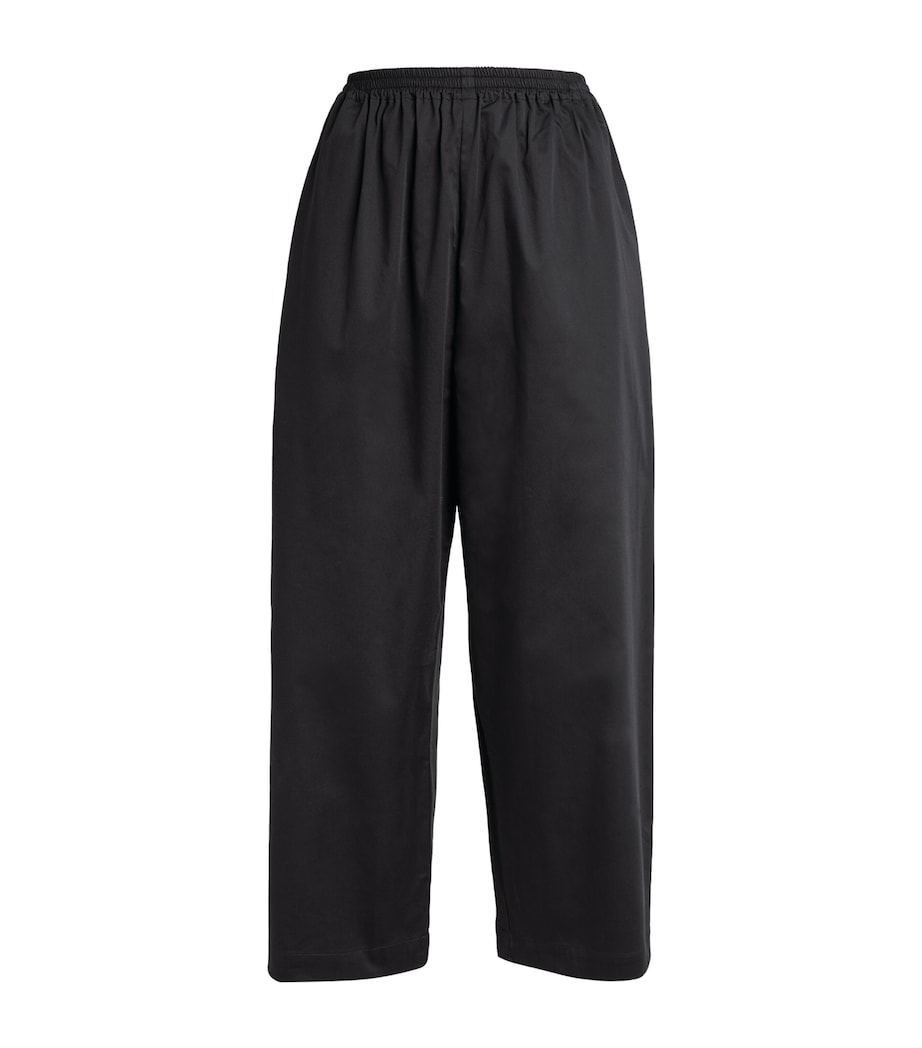 Cropped Japanese Trousers BLACK Image 2