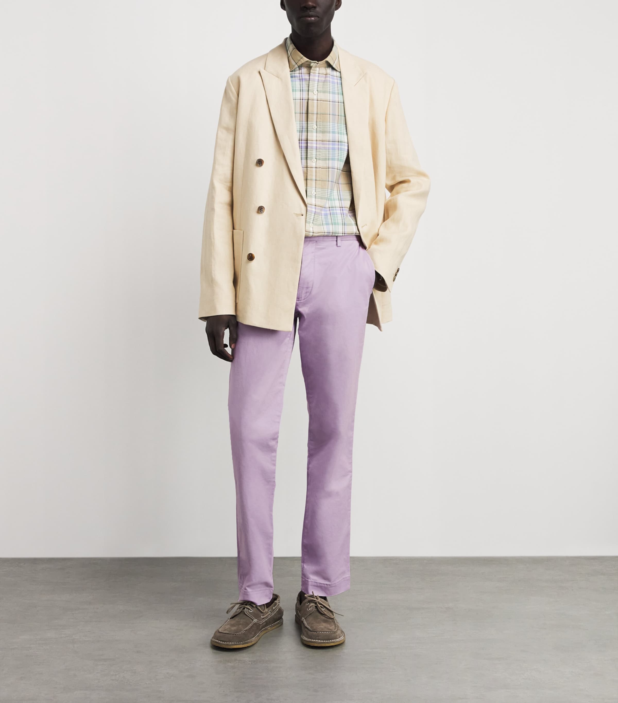 Polo Ralph Lauren Mens Stretch-Cotton Slim Chinos Spring Iris Image 2