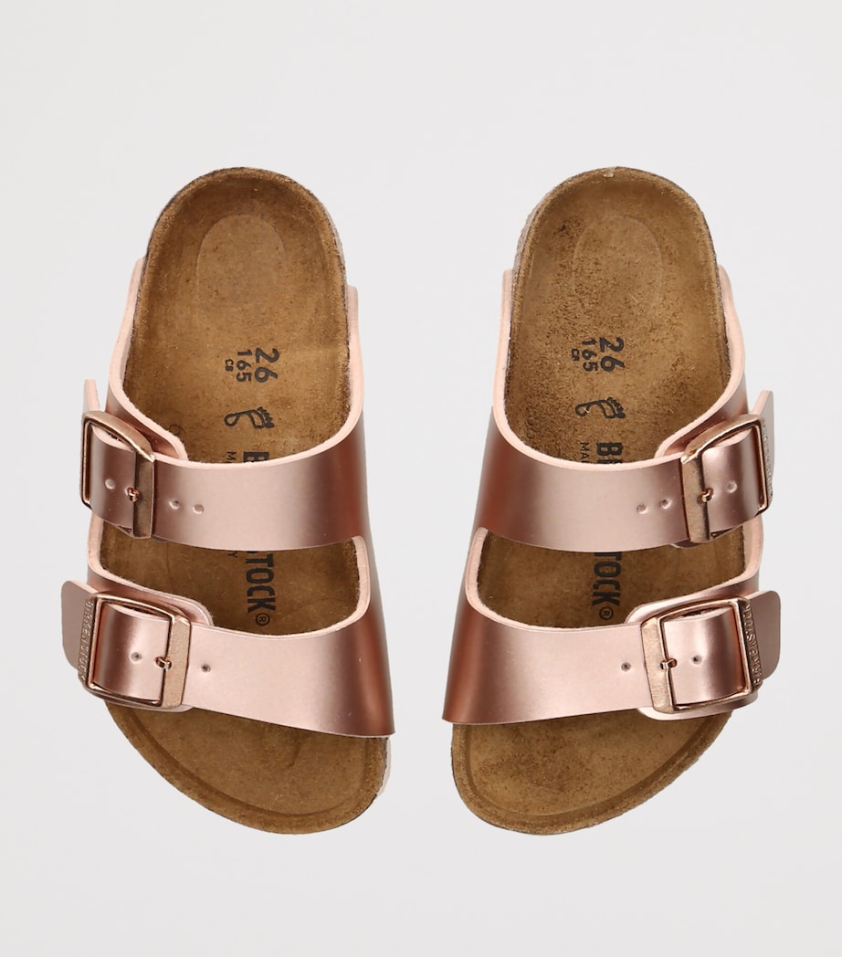Birkenstock Metallic Leather Arizona Sandals Bronze Image 4