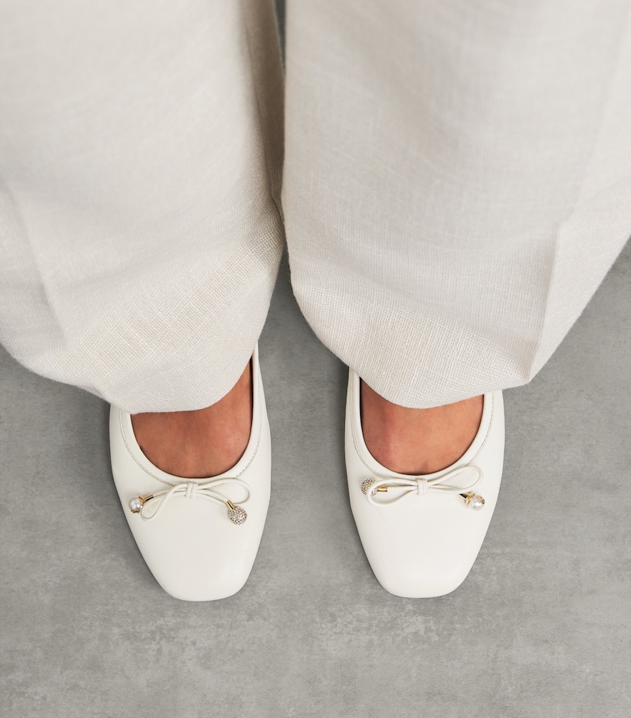 Elme Lambskin Ballet Flats LATTE Image 2