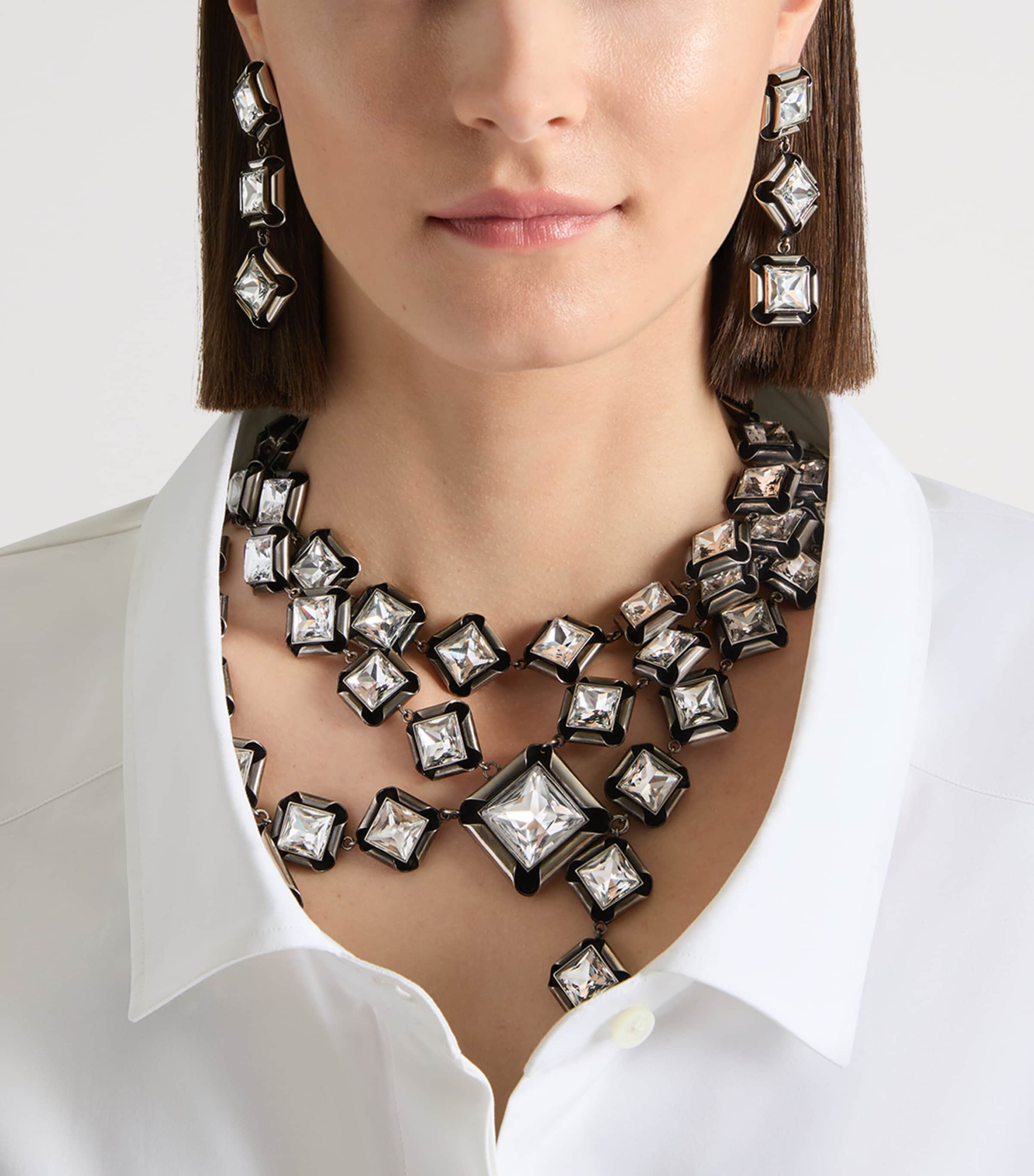 Givenchy Deconstructed Long Earrings Antic Silvery Image 2