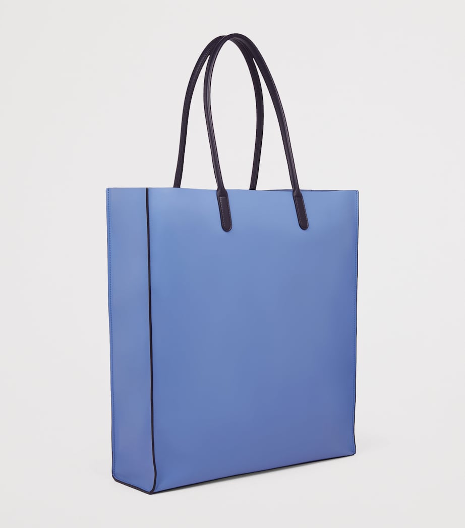 Smythson Mini Leather Kingly Tote Bag Smythson Blue Image 3