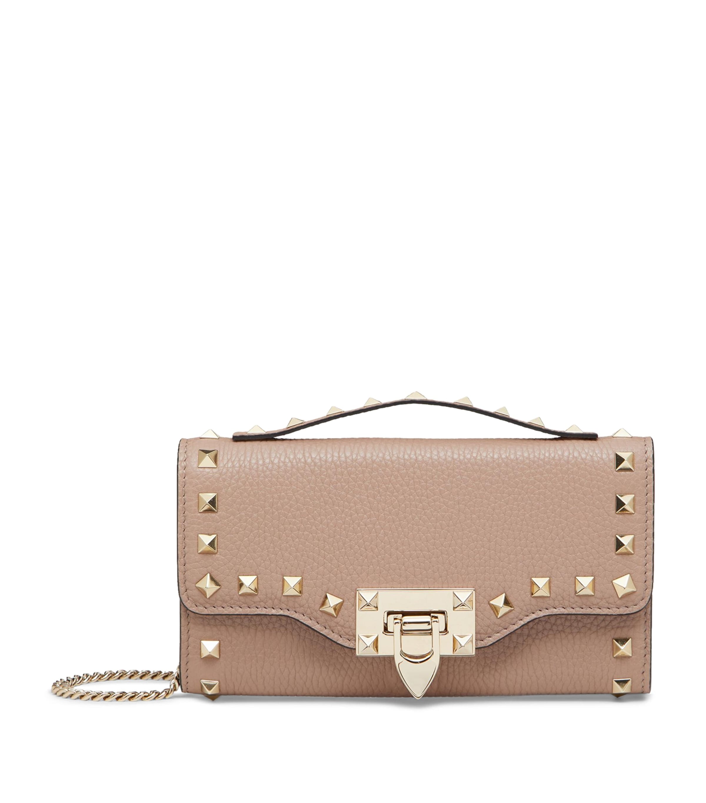 Leather Rockstud Chain Wallet P45 Image 1