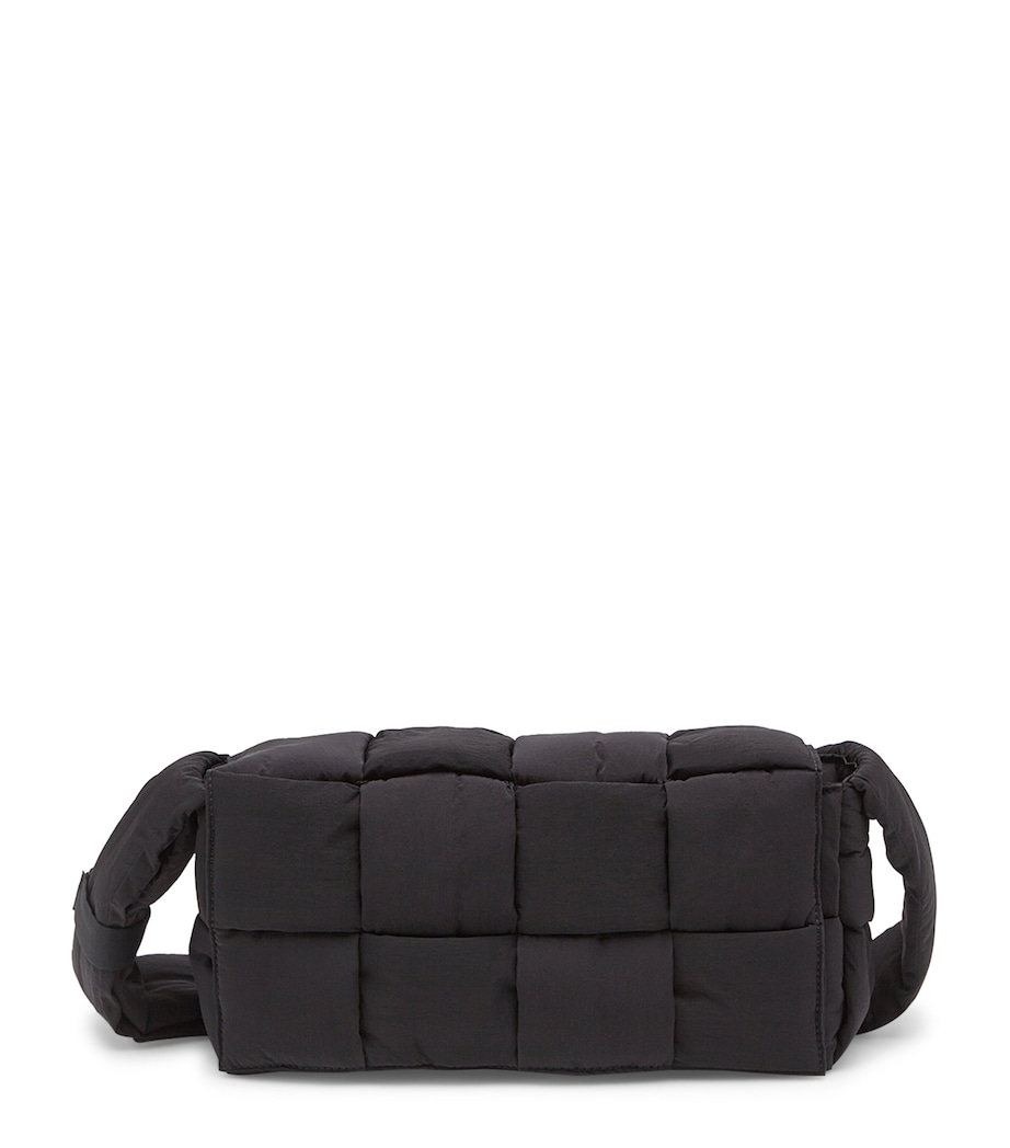 Intreccio Padded Tech Cassette Cross-Body Bag BLACK-SILVER Image 1