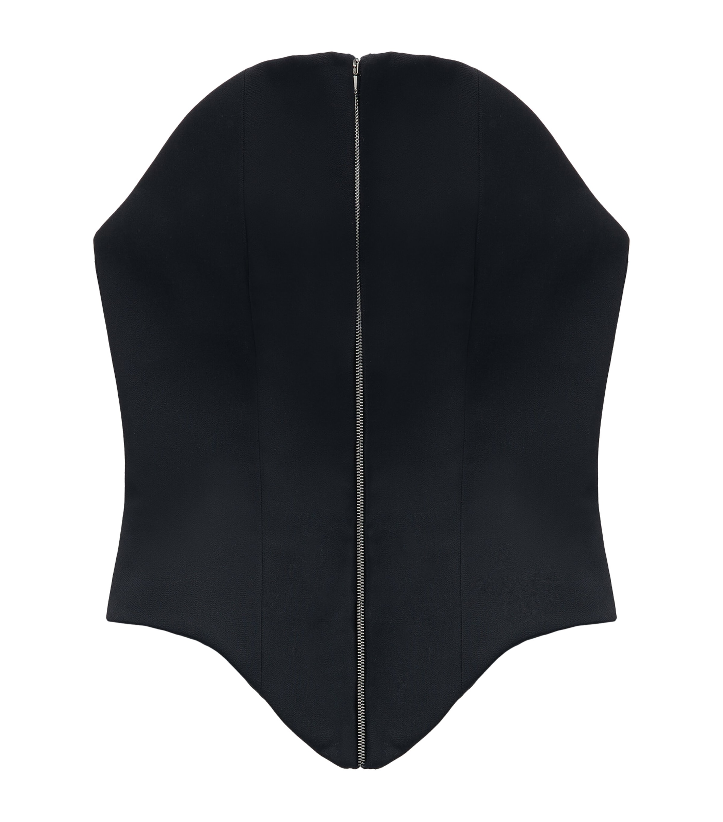 Alexander Mcqueen Black Corset Top In Black
