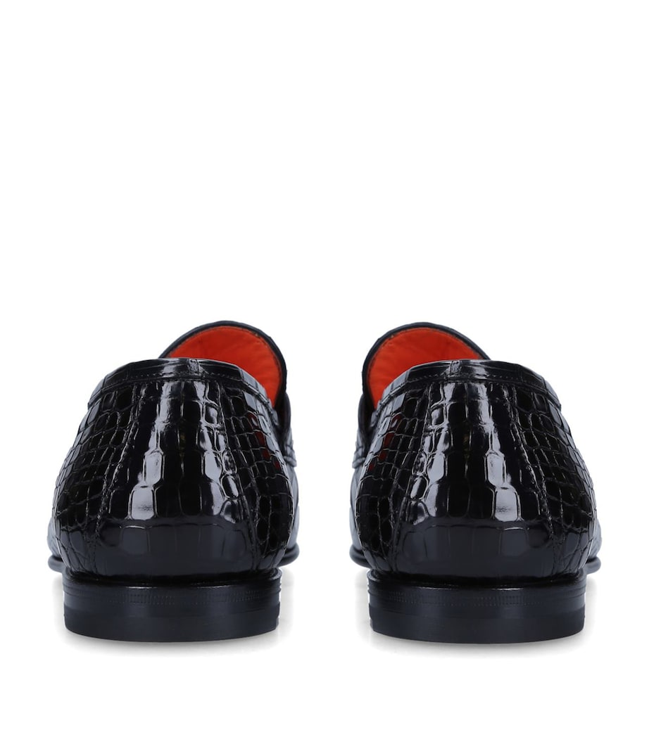 Alligator Carlos Loafers BLACK Image 2