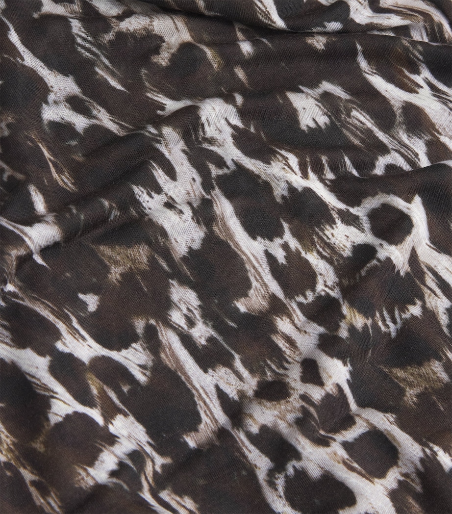 Leopard Print Plumage Top CHC PLUMGE PRNT D80 Image 5