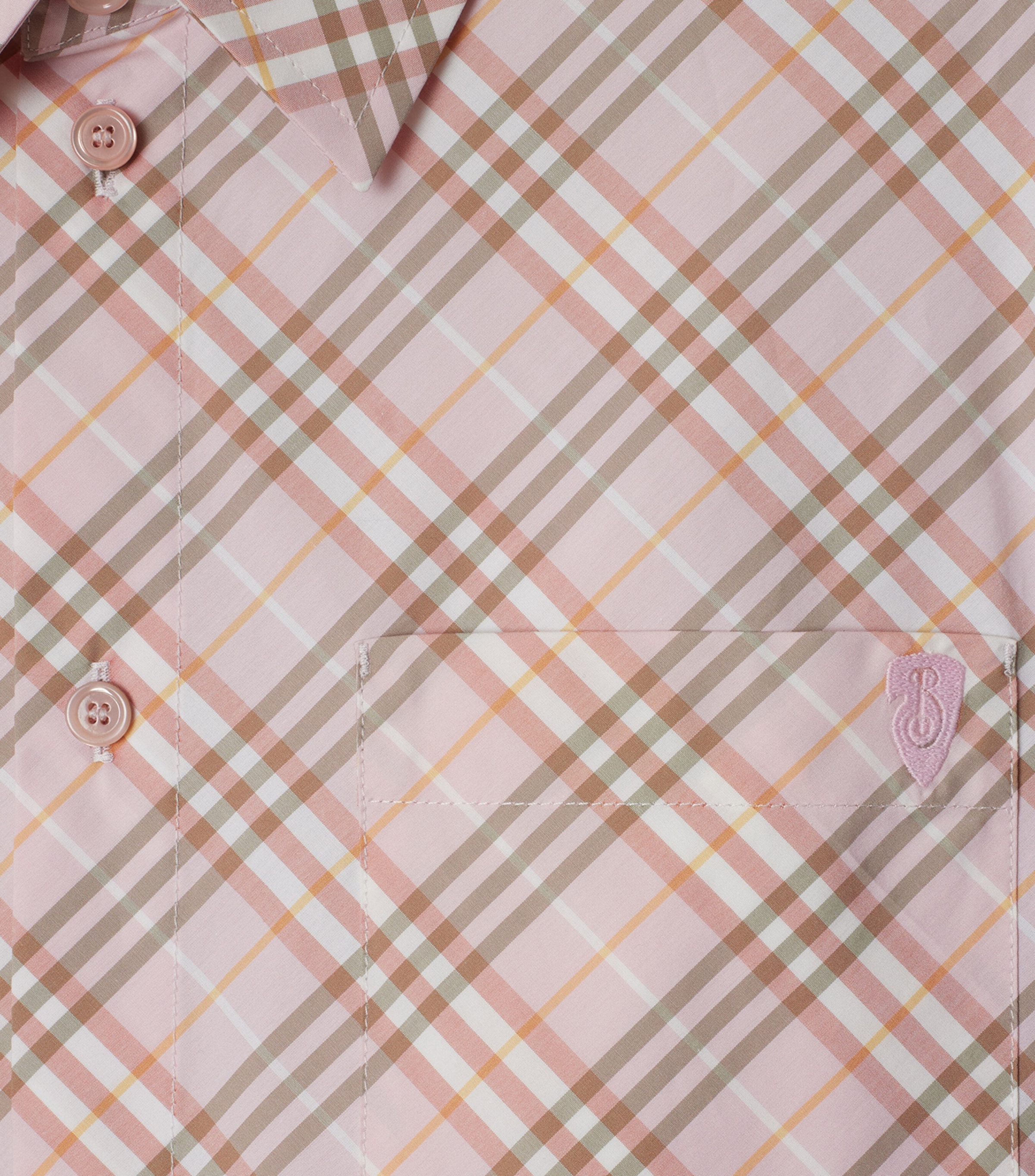 Cotton Check Cropped Shirt FLOSS IP CHECK Image 5