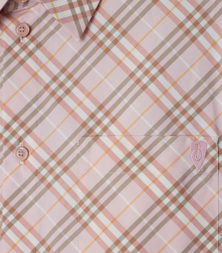 Cotton Check Cropped Shirt FLOSS IP CHECK Image 5