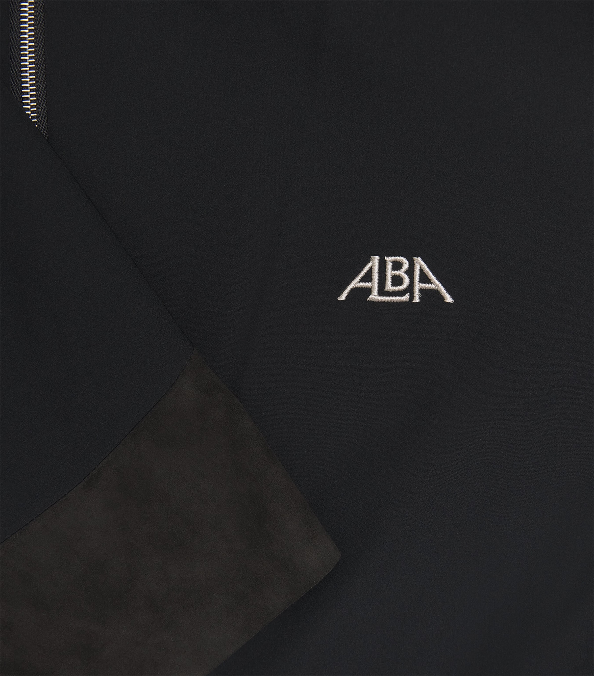 Alba Mens Logo Zip-Up Jacket Black Image 6