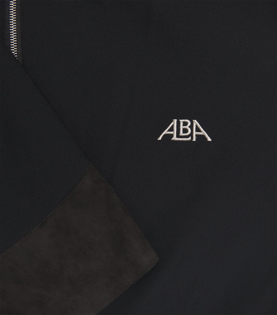 Alba Mens Logo Zip-Up Jacket Black Image 6