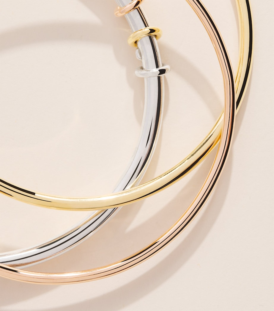 Spinelli Kilcollin Mixed Gold and Sterling Silver Baryon Layered Bangle Sterling Silver Image 5