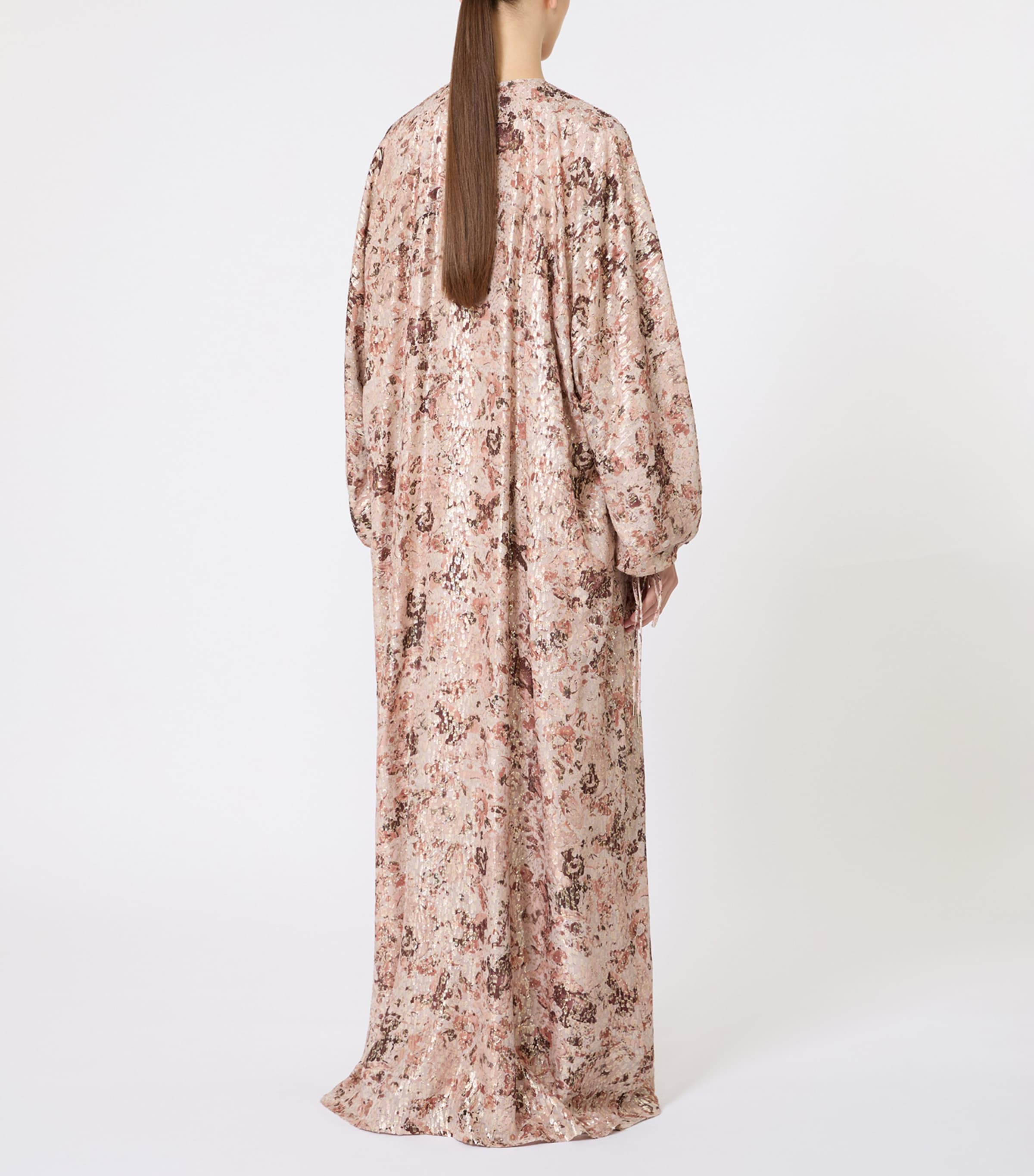 Metallic Silk Gown ROSE GOLD Image 3