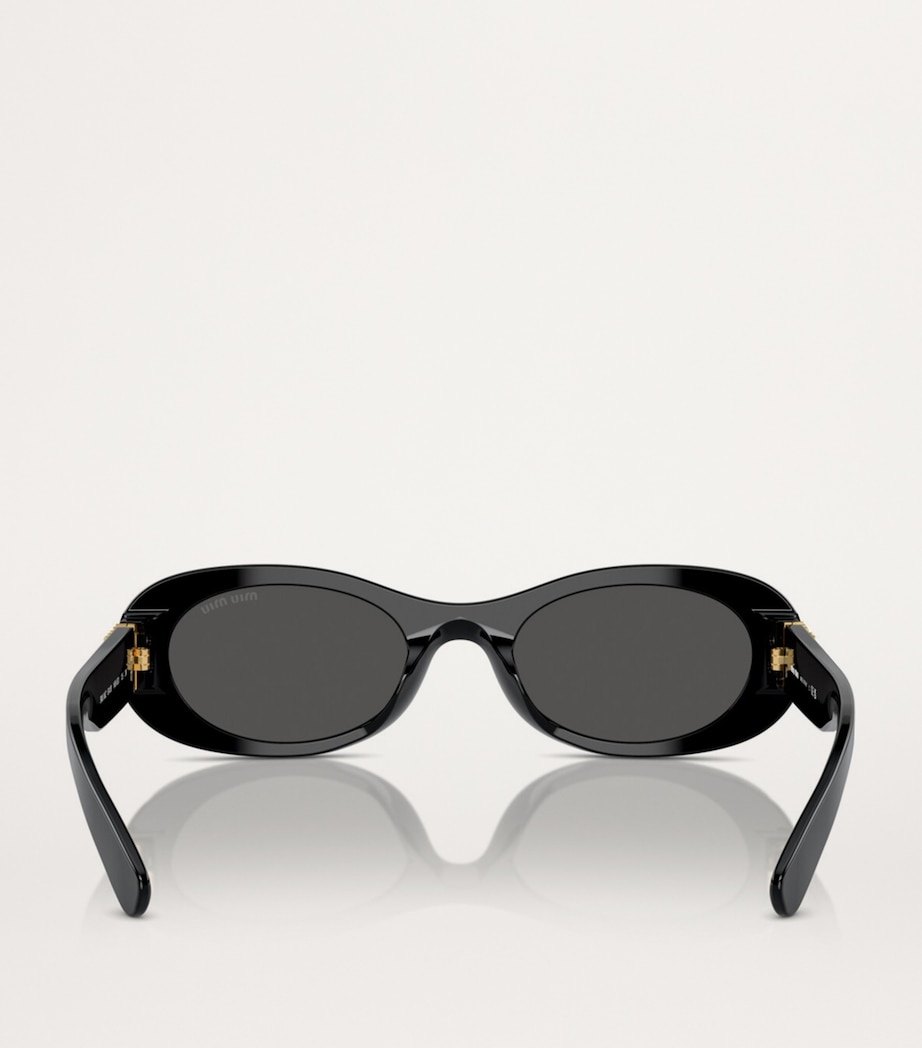 Acetate Oval Sunglasses 1AB5S0 Image 4