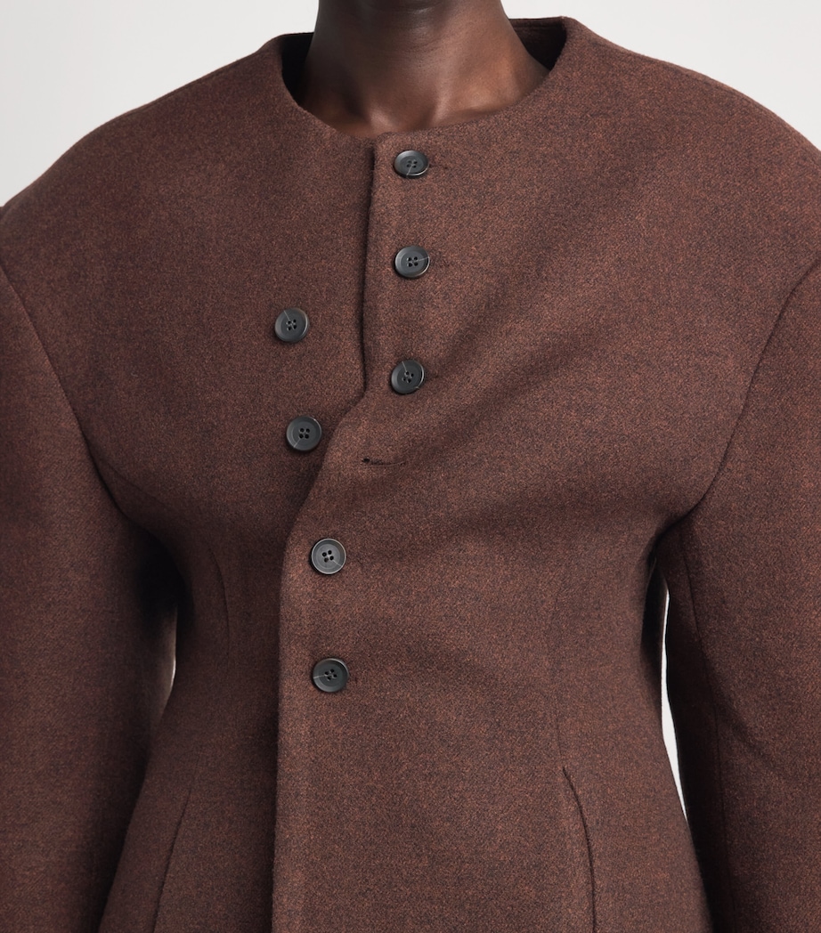 Source Unknown Womens Banton Double-Breasted Jacket Br Image 3