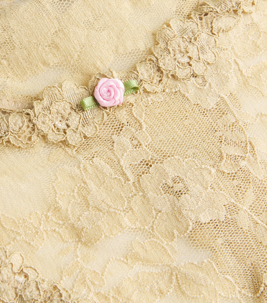 Stretch-Lace Dipped Thong DELTA Image 4