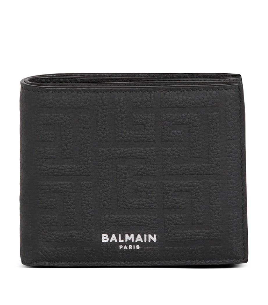 Balmain Calfskin Bi-Fold Wallet Noir Image 1