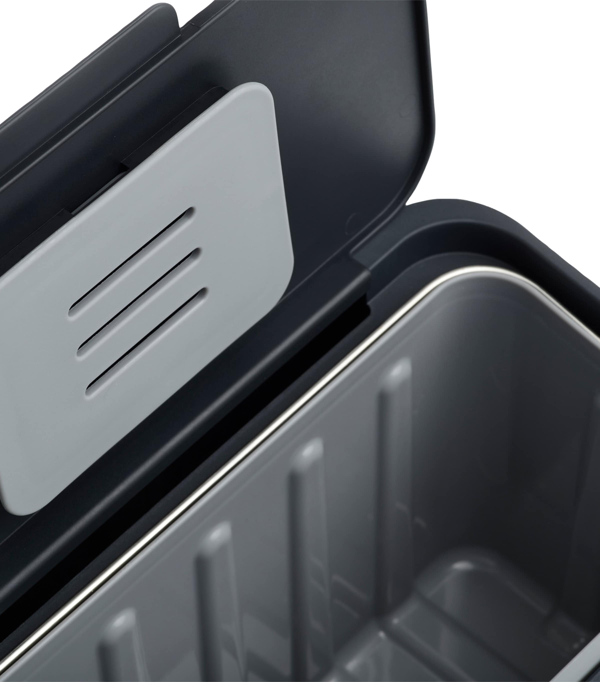 Stainless Steel Premium Food Waste Caddy (4L) SS/DARK GREY Image 4
