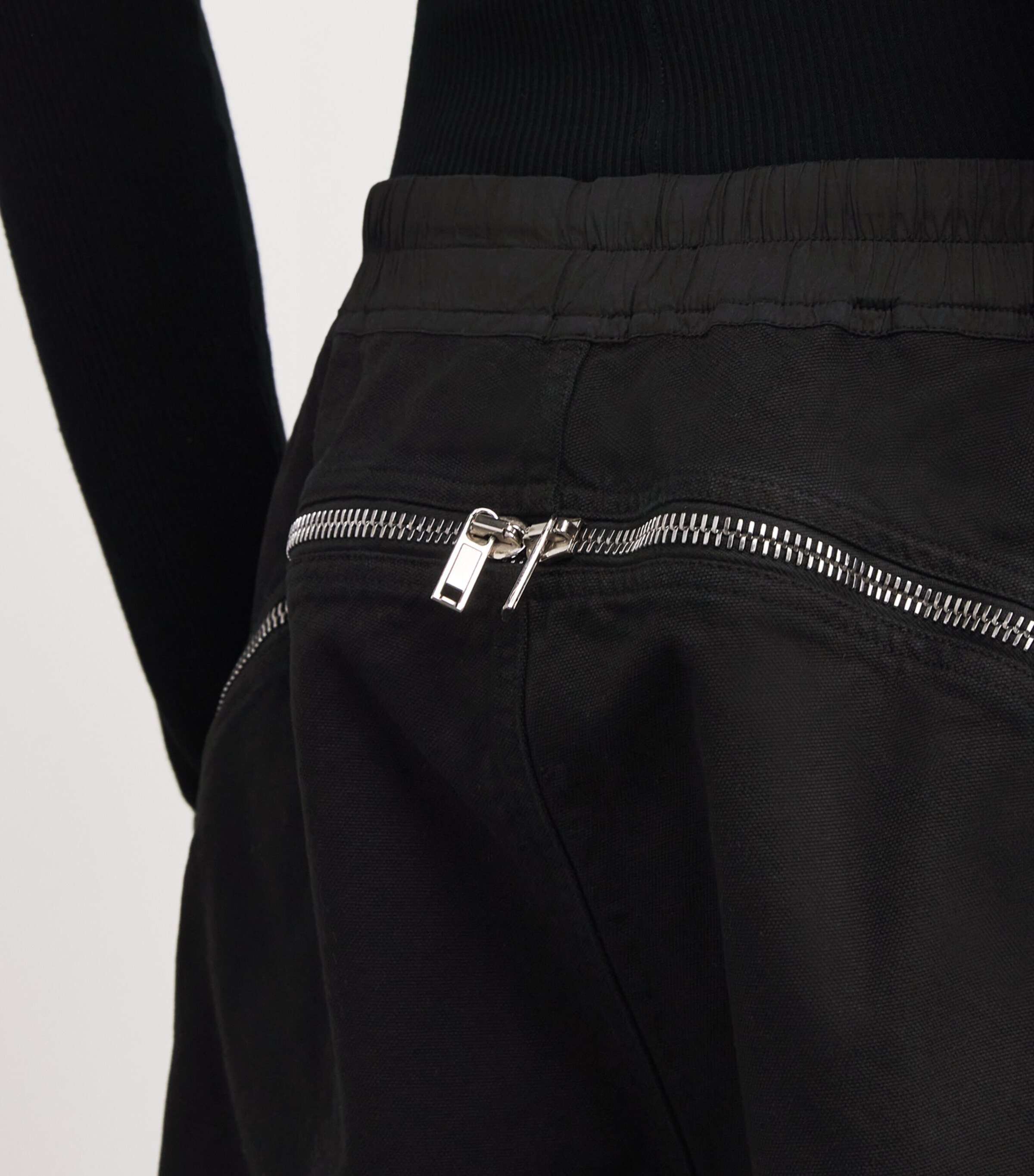 Rick Owens Mens Back-Zip Sweatshorts Image 6