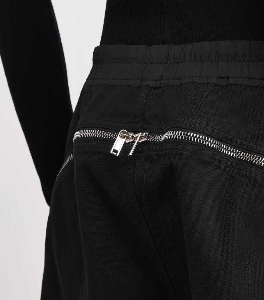 Rick Owens Mens Back-Zip Sweatshorts Image 6