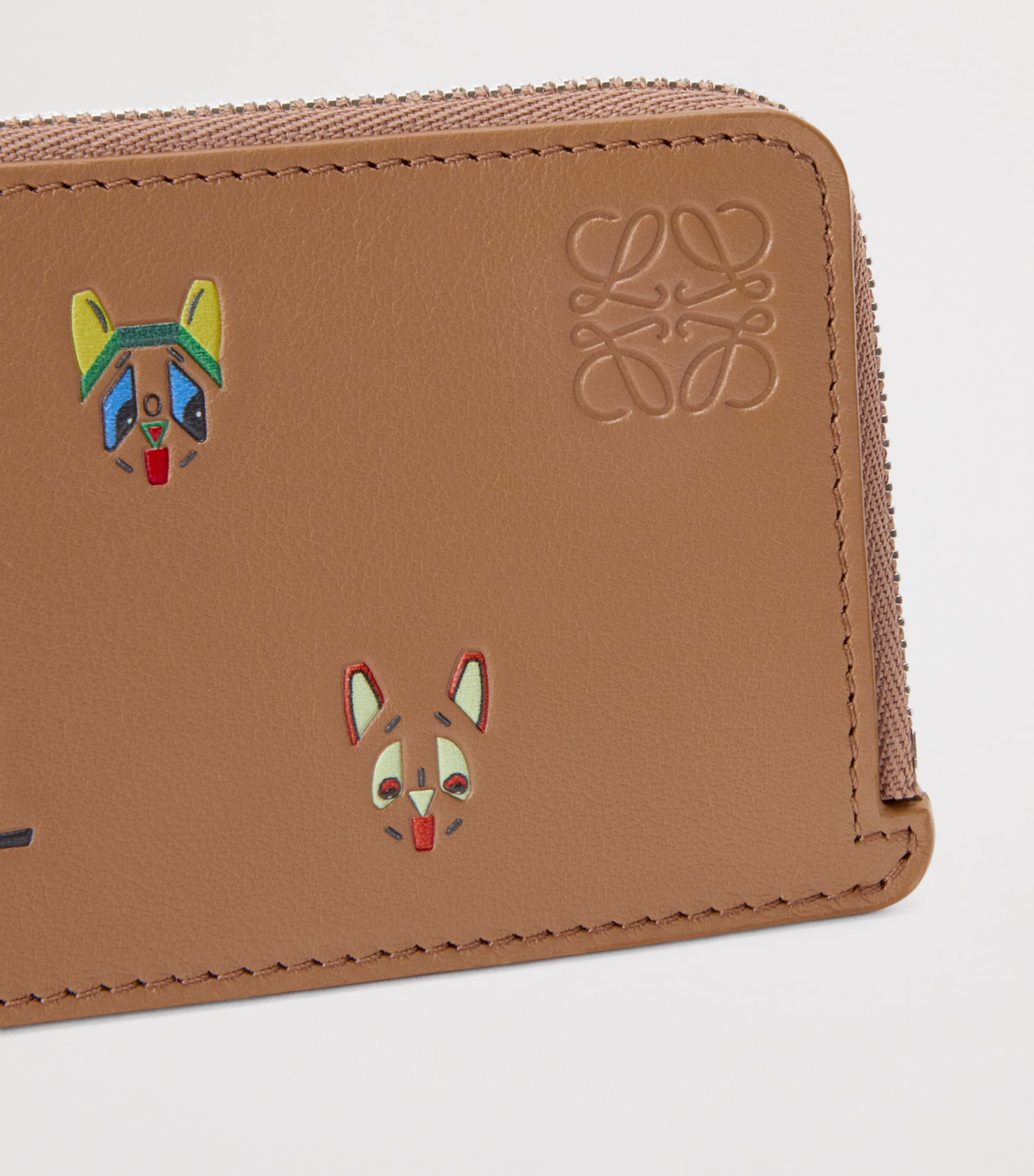 x Louis Wain Leather Cats Coin Card Holder MOCHA Image 4