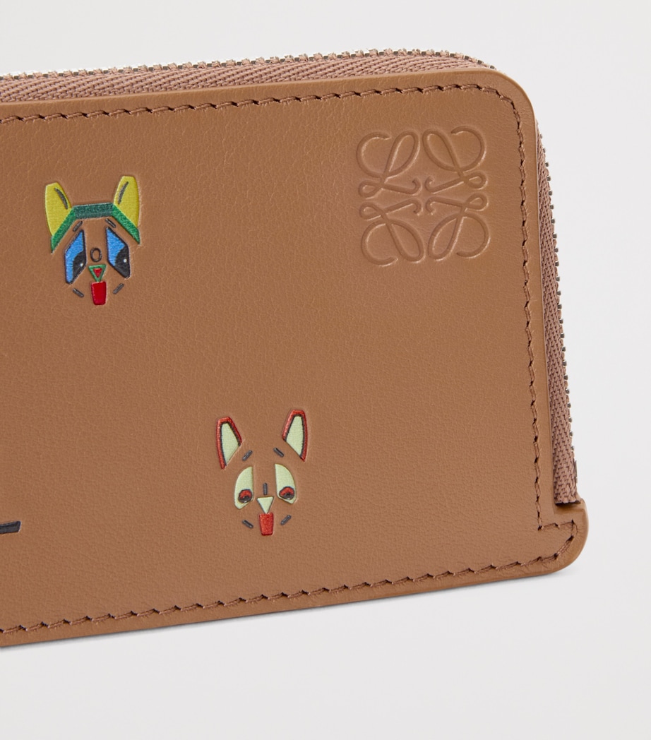 x Louis Wain Leather Cats Coin Card Holder MOCHA Image 4