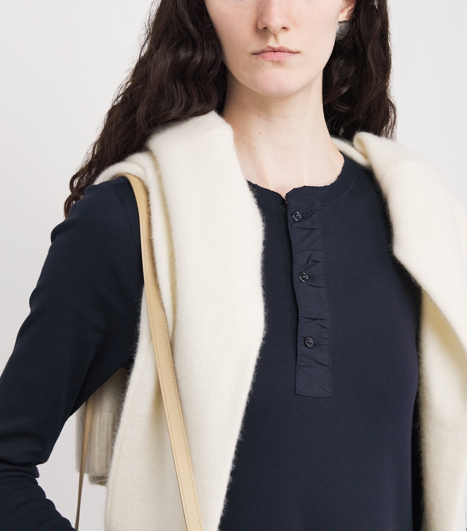 Cotton Henley Midi Dress AVIATOR NAVY Image 6