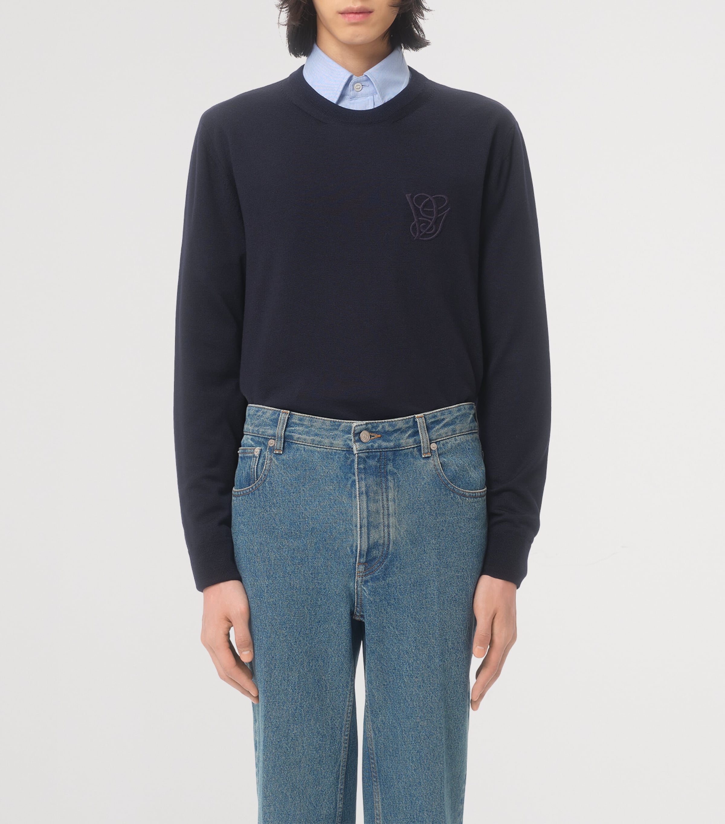 Virgin Wool Monogram Sweater CLJ Image 2