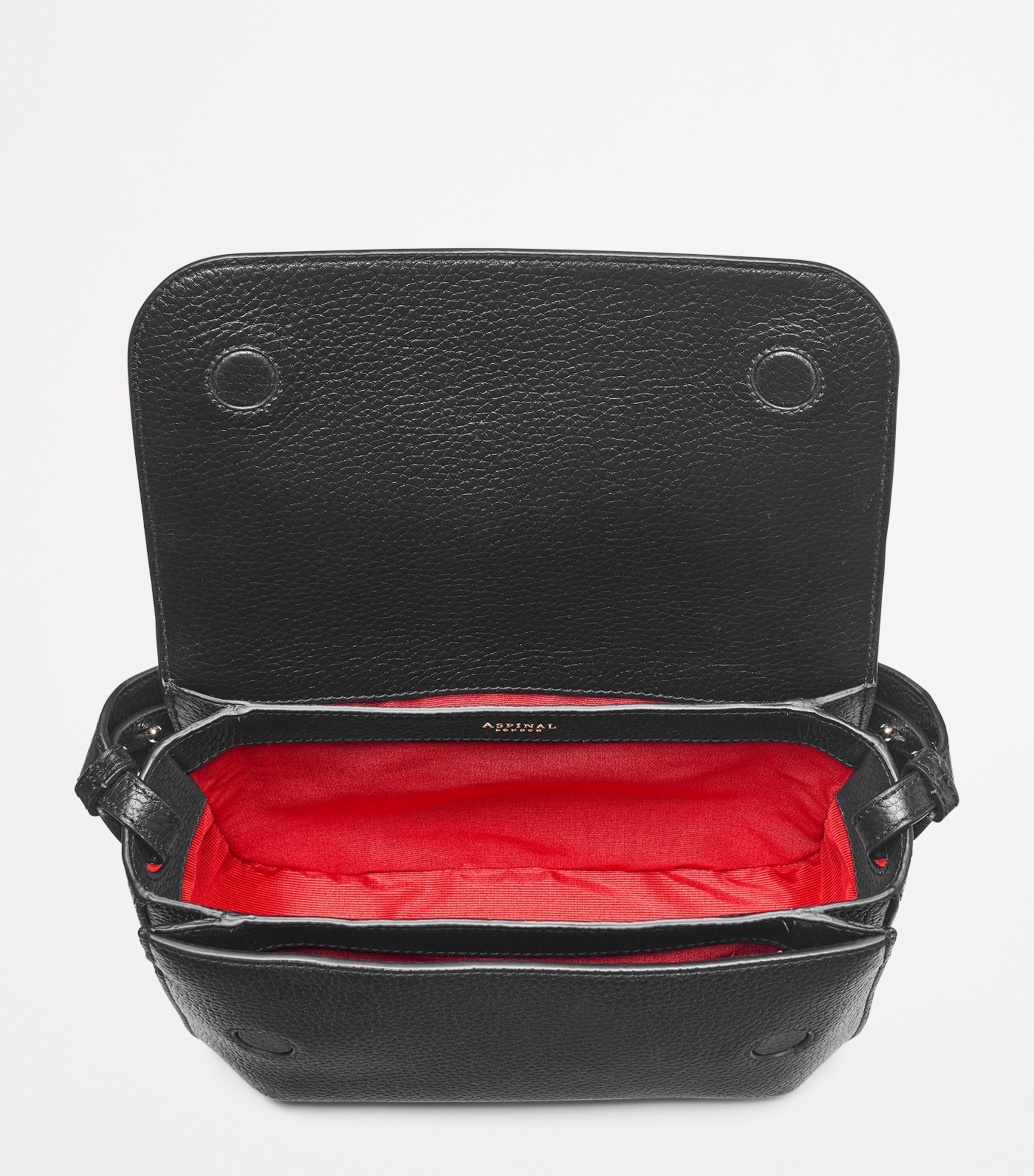 Leather Ella Grande Cross-Body Bag BLACK Image 5