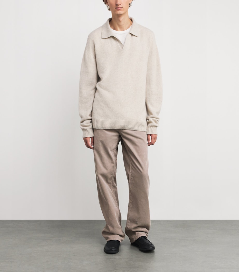Rossen Cotton Corduroy Trousers LIGHT PEBBLE Image 2