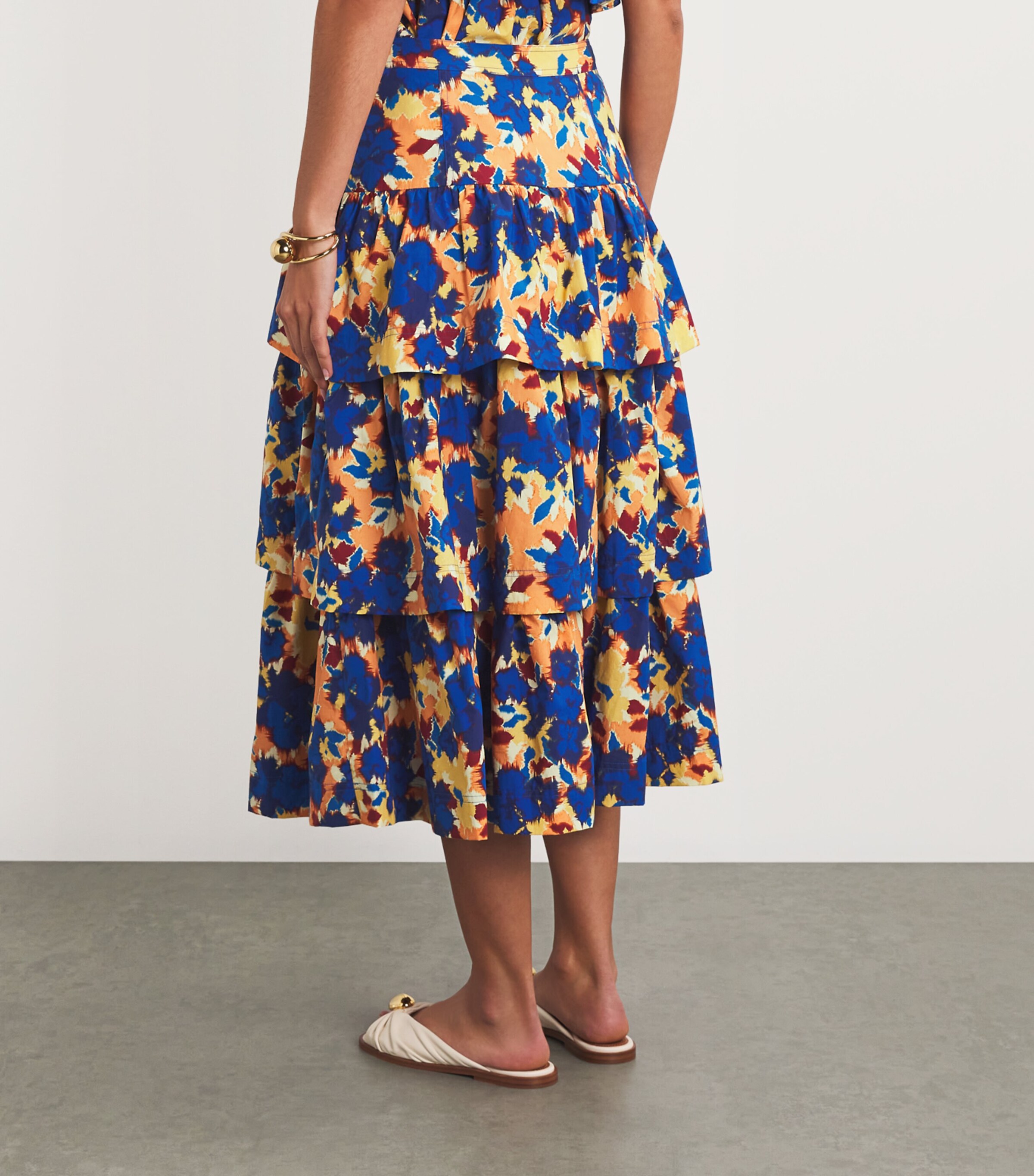 Ulla Johnson Multi Tiered Winnie Midi Skirt | Harrods US