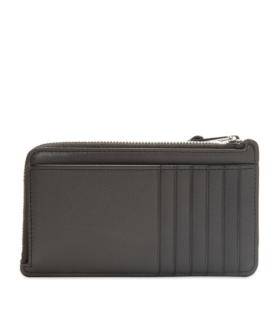 Leather Puzzle Card Holder DARK GREY Image 2