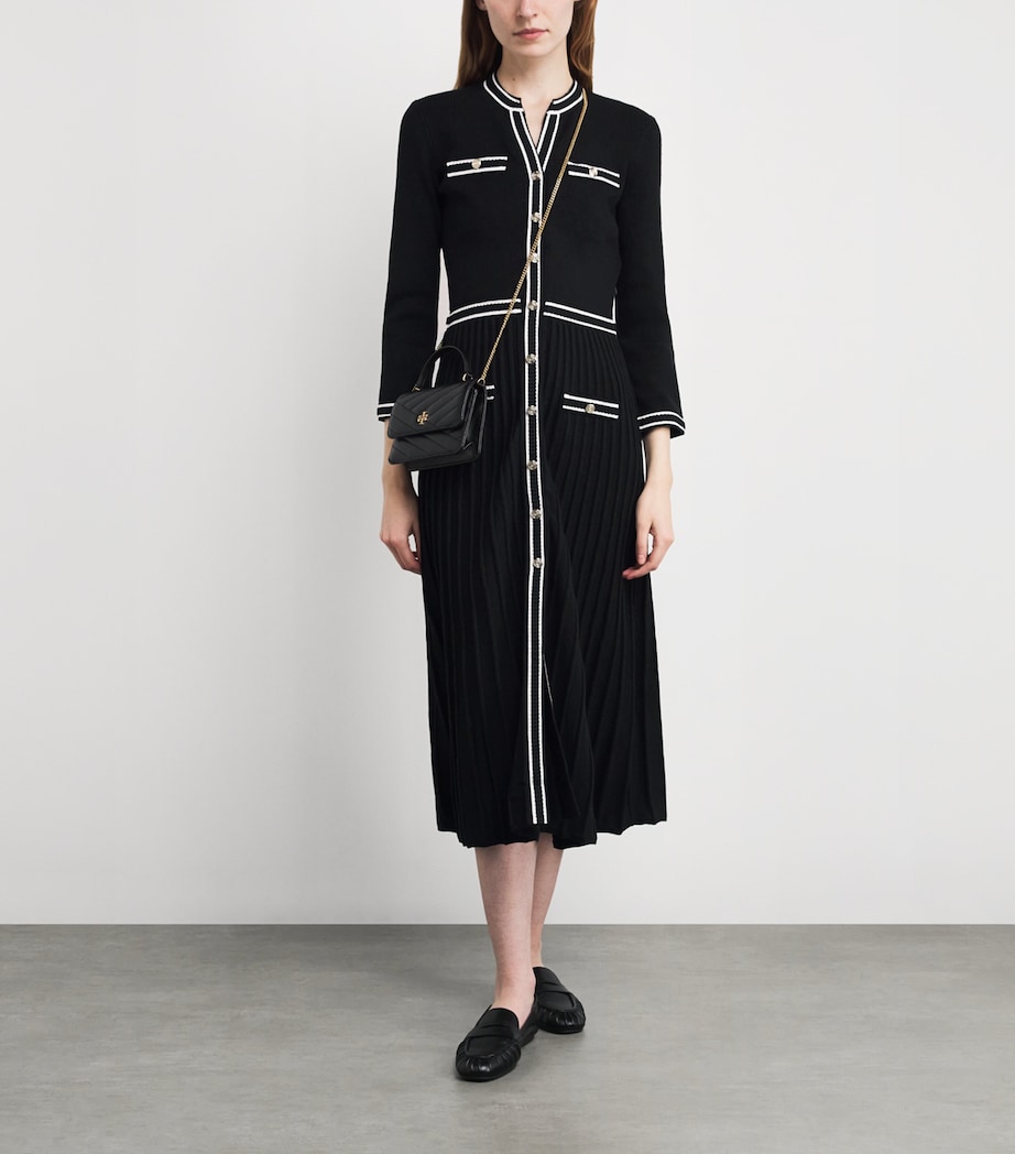 Knitted Midi Dress BLACK Image 2