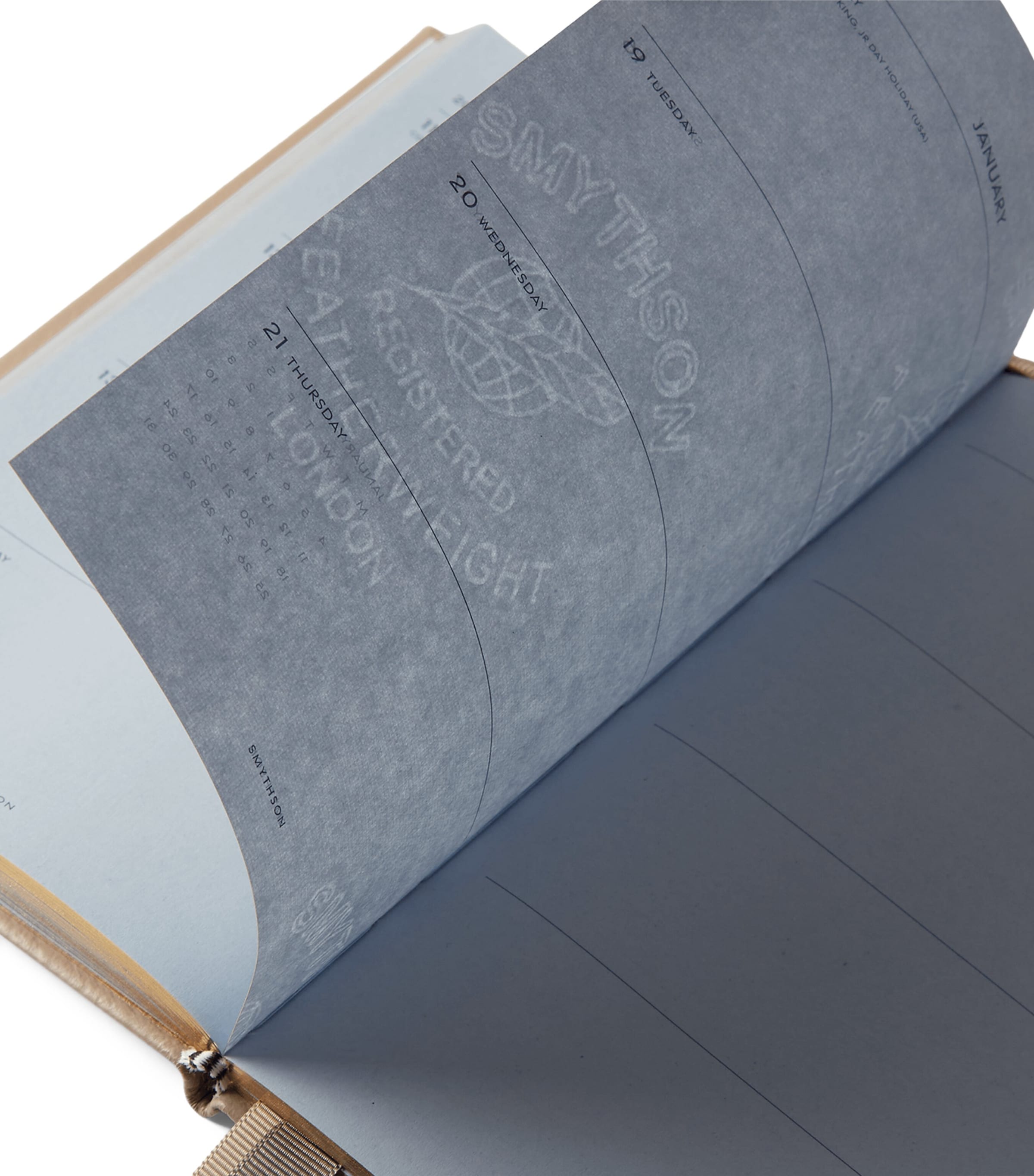 Grained Calf Leather Chelsea Diary SANDSTONE Image 3