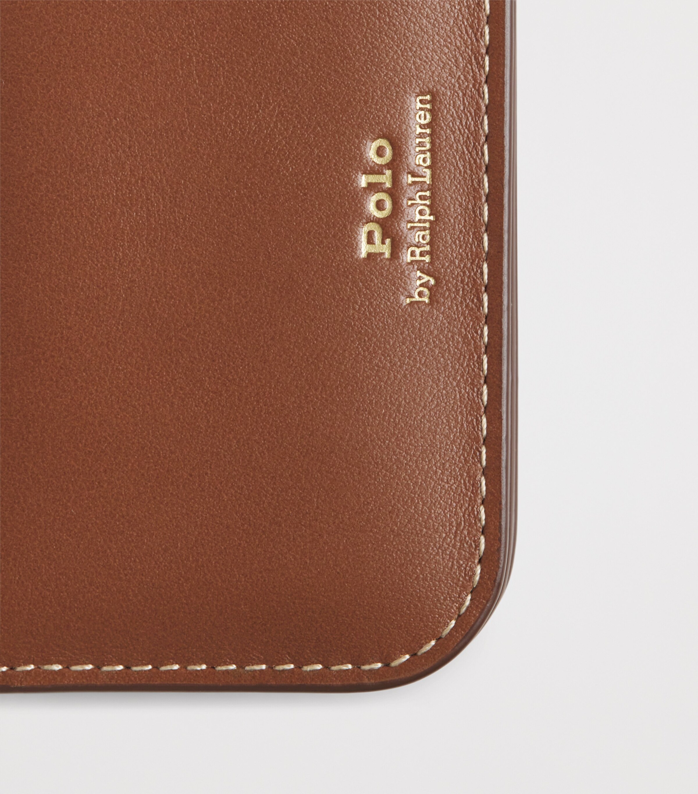 Polo Ralph Lauren Leather Flap ID Card Holder Cuoio Image 4