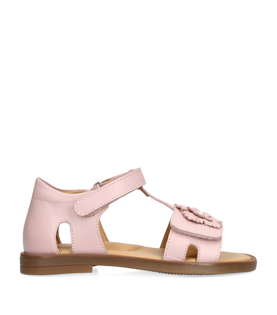 Leather Emerald Sandals PINK Image 1