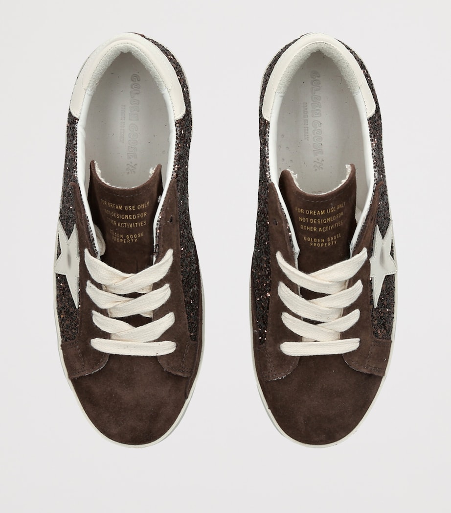 Golden Goose Glitter Super-Star Sneakers Dark Brown Image 3