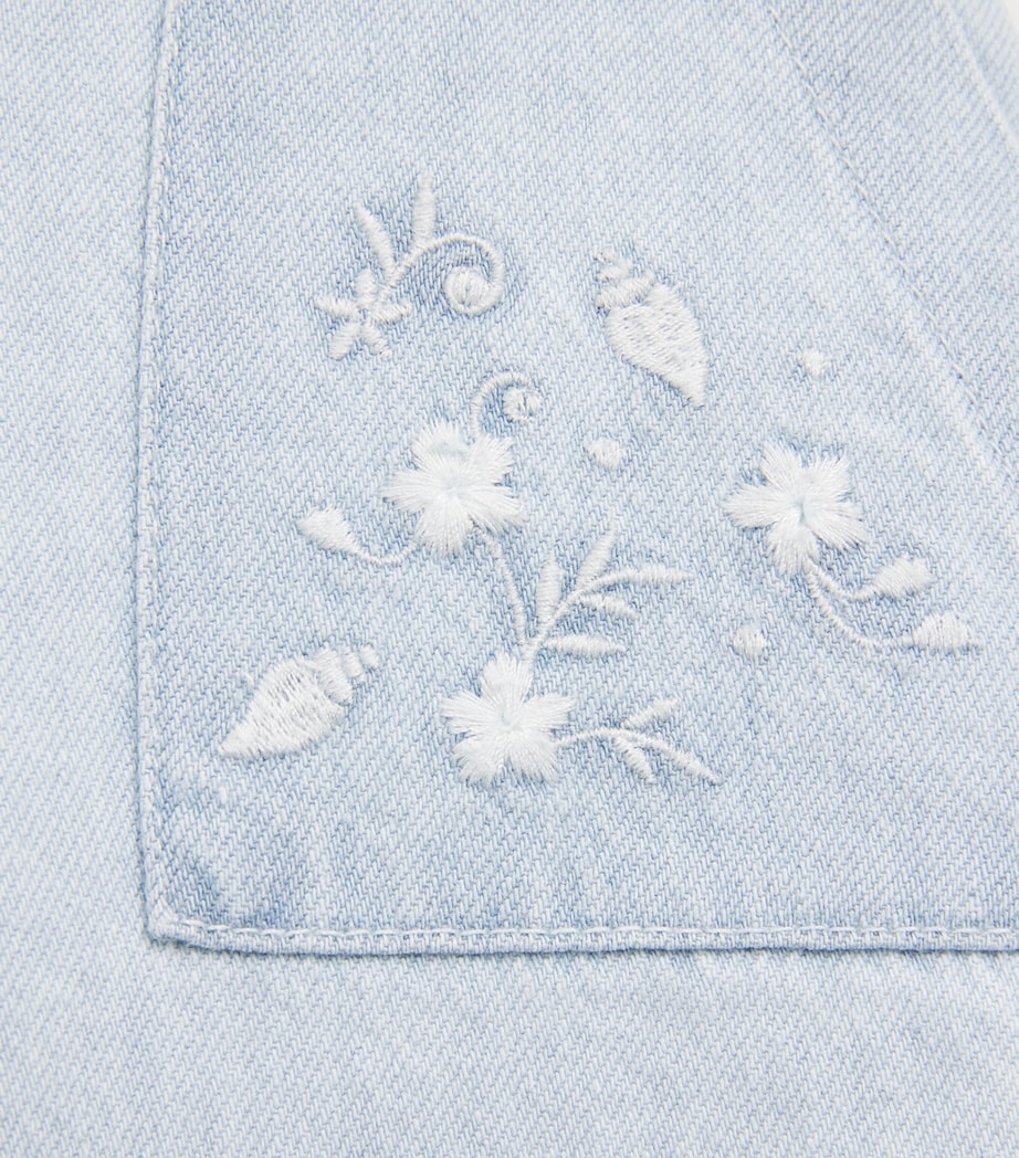 Chloé Kids Logo Appliqué Straight Jeans (6-36 Months) Image 3
