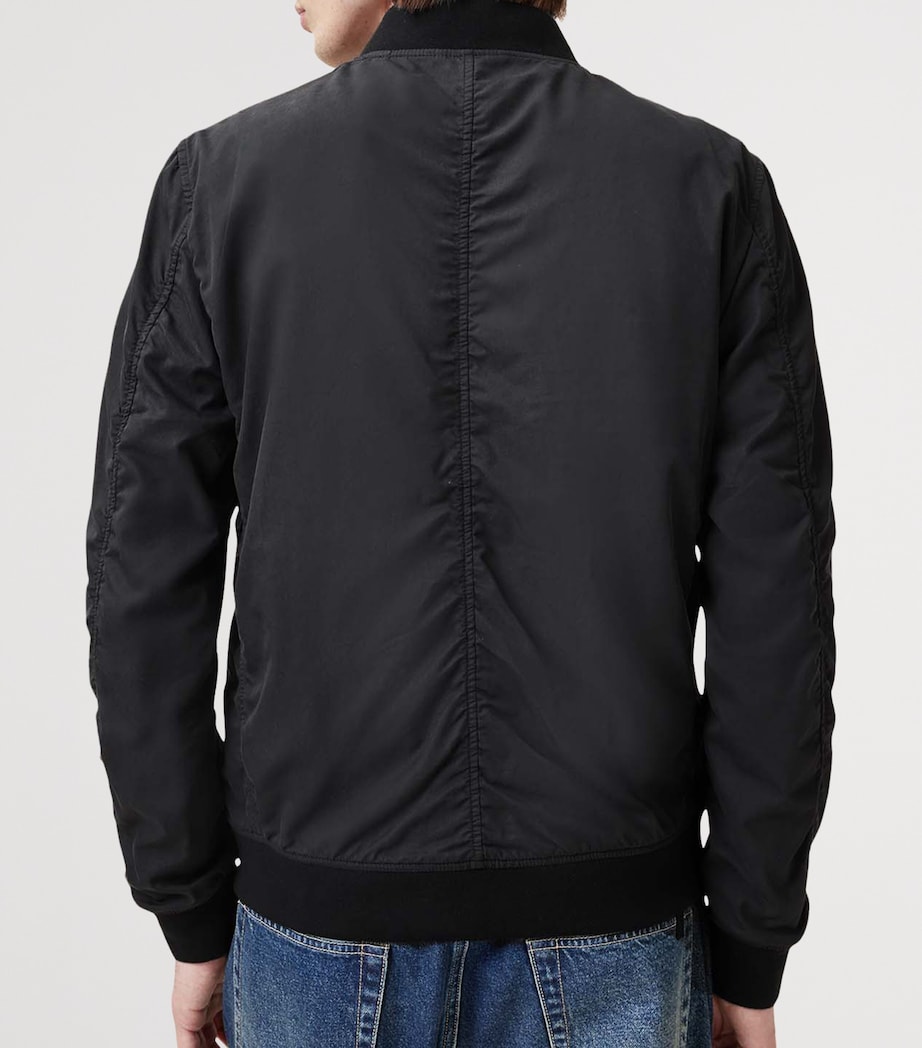 AllSaints Logo Bomber Jacket in Black for Men | UK AllSaints Logo Bomber Jacket in Black for Men | UK
