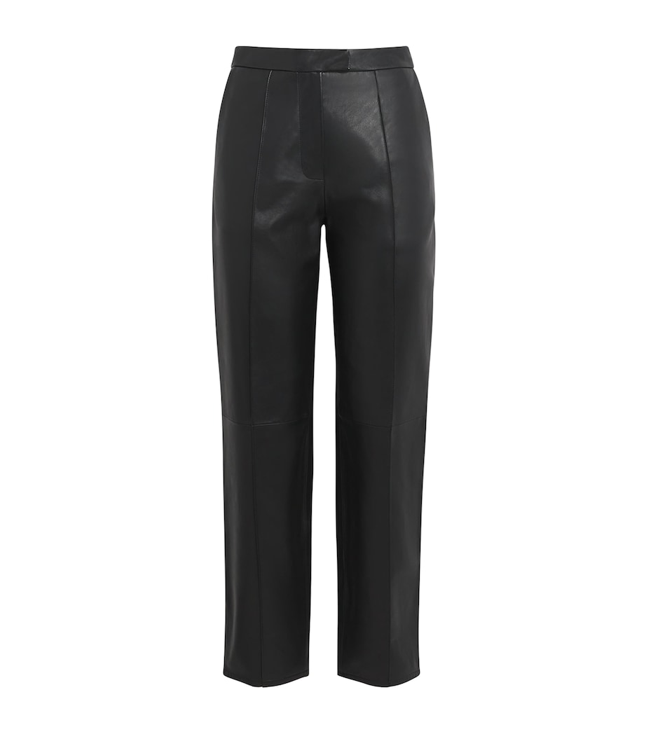 Yves Salomon Womens Lambskin Straight Tailored Trousers Image 1