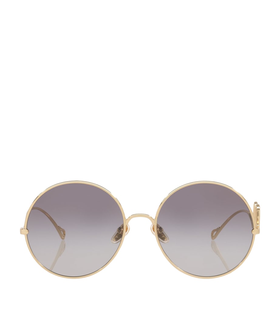 Chloé Metal Iconic Round Sunglasses Gold Image 1