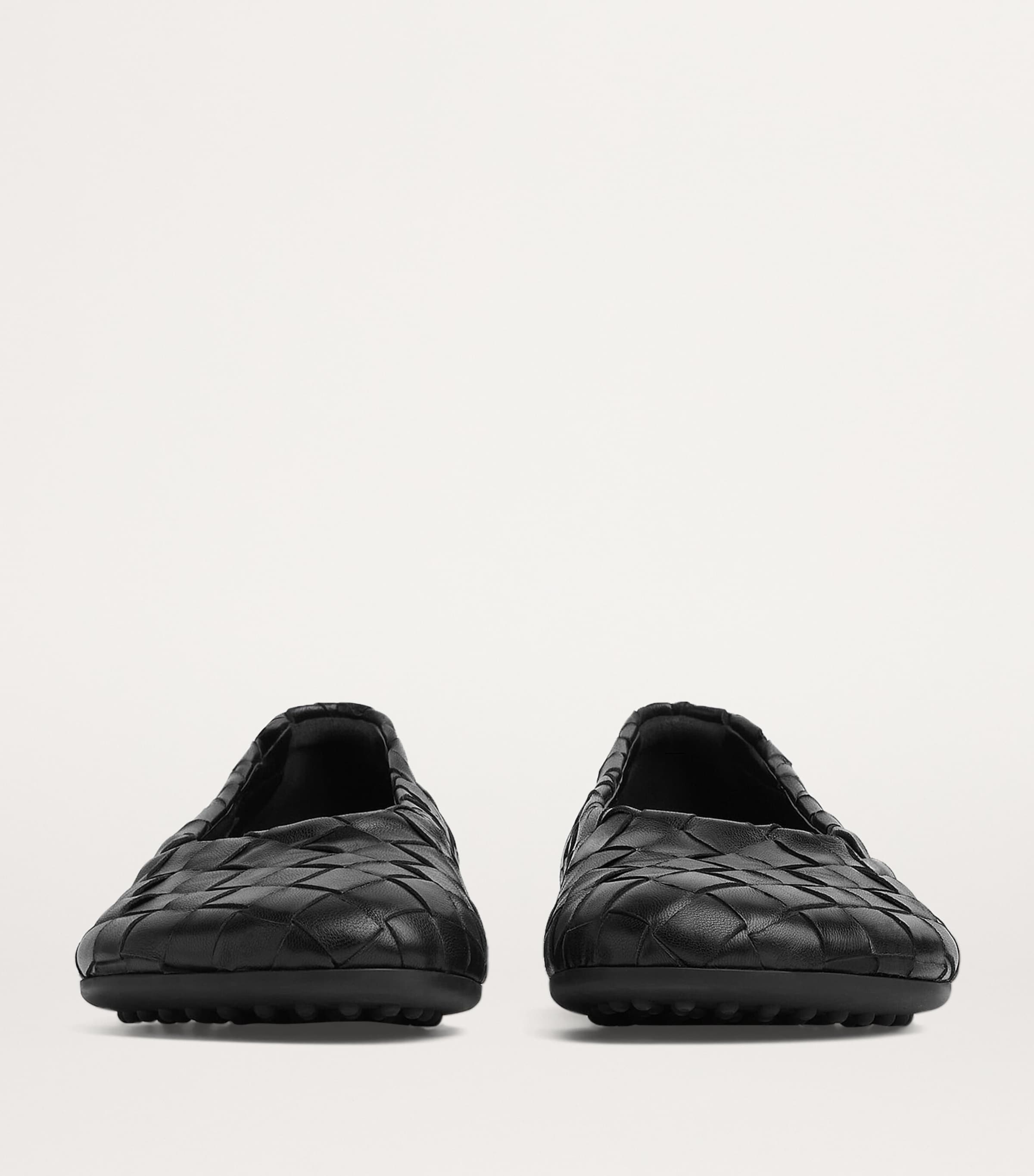 【ボッテガヴェネタ・BOTTEGA VENETA】BALLET FLATS BOTTEGA VENETA Stretch Mesh And Leather Ballet Flats With