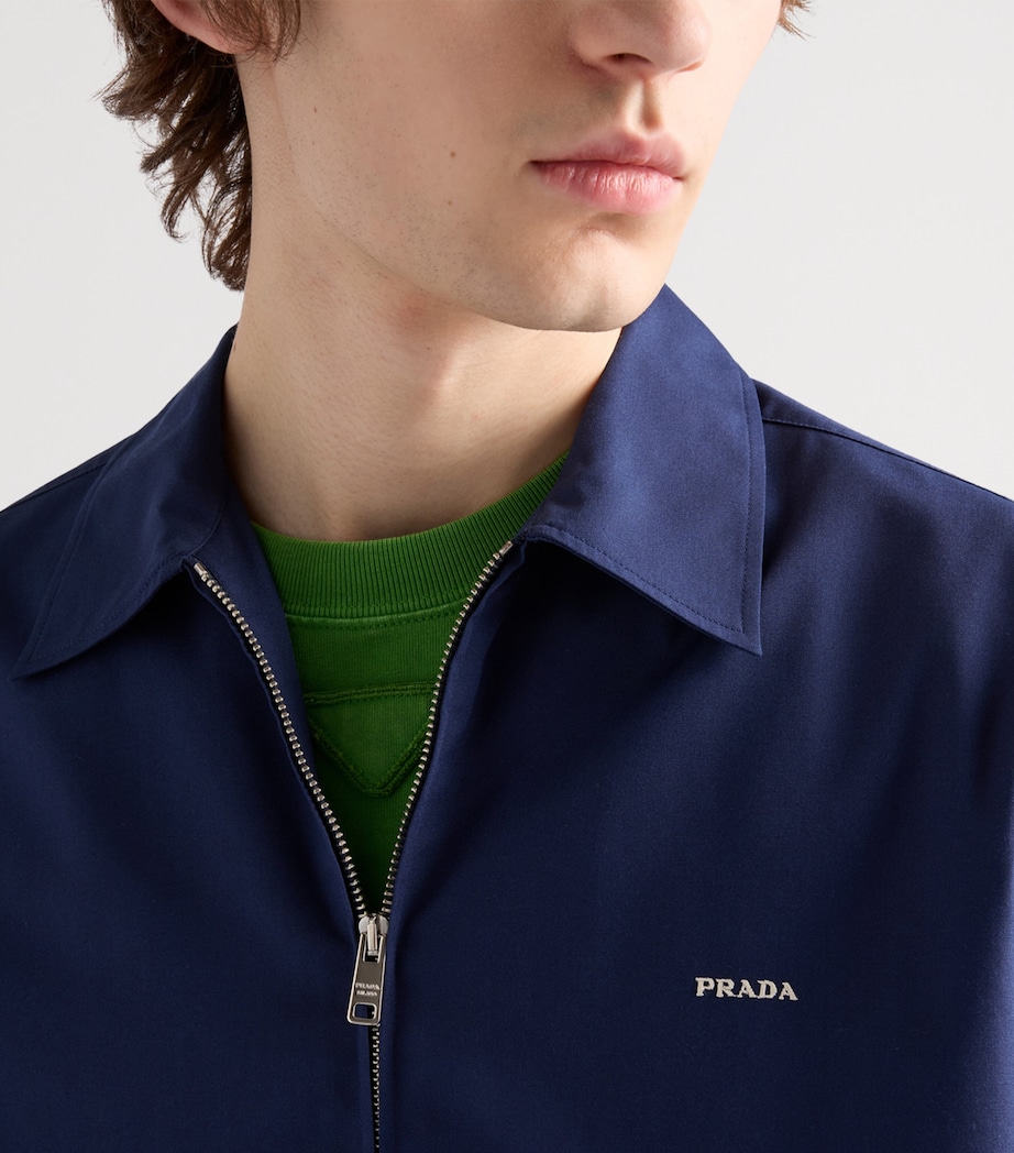 Prada Mens Zipped Bowling Shirt Image 5