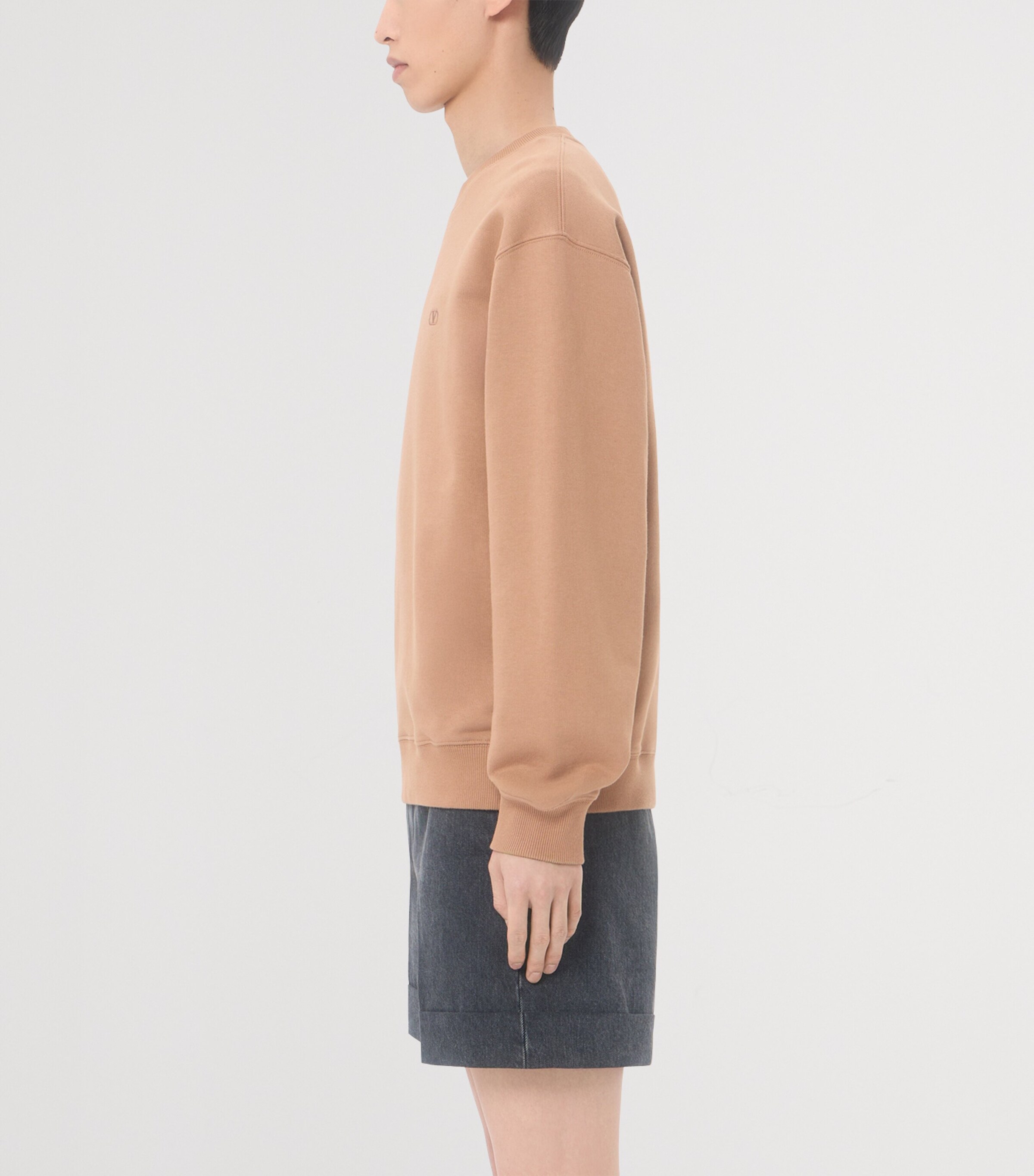 Valentino Mens Cotton VLogo Sweatshirt Image 4