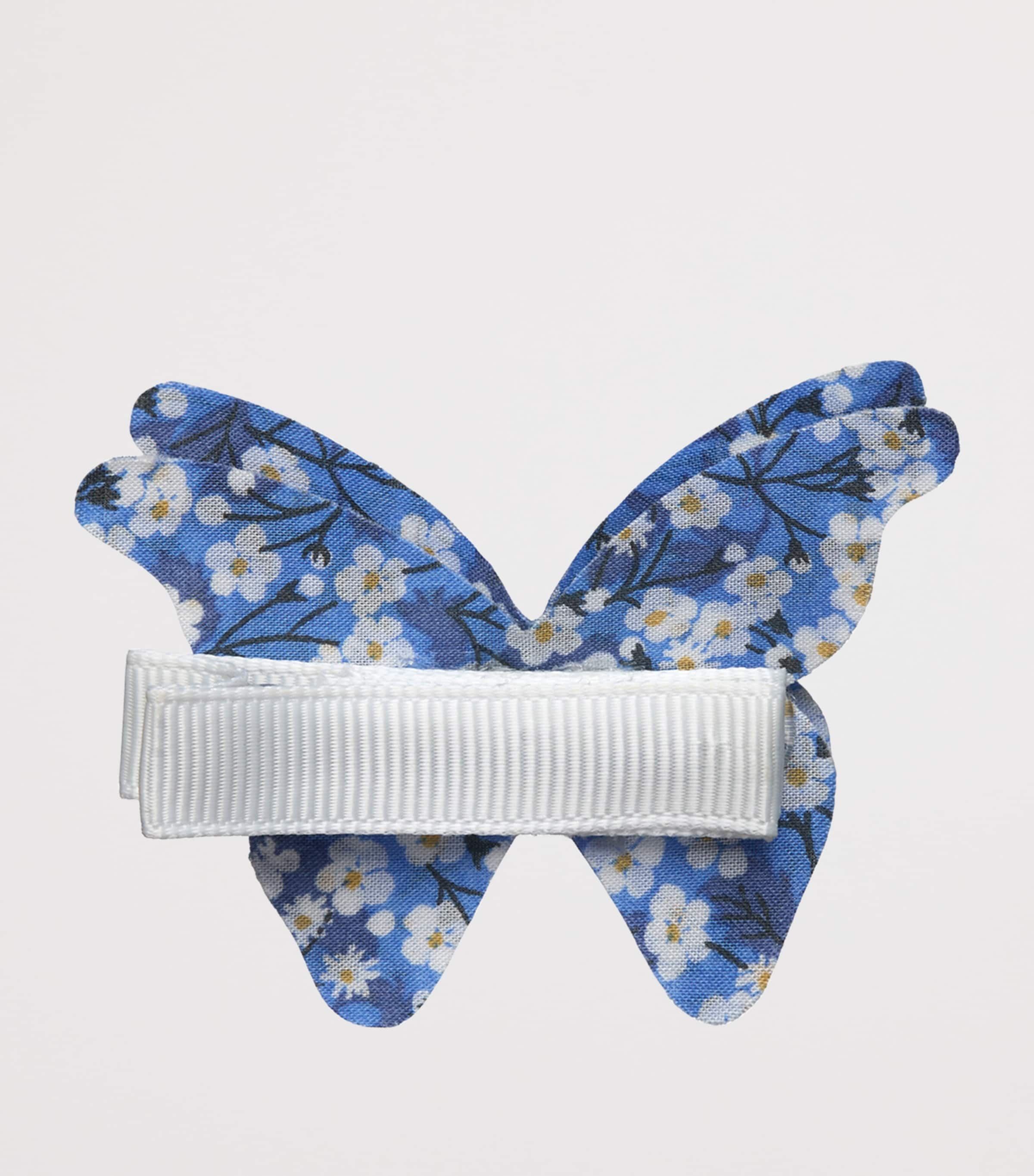 Trotters Cotton Floral Print Hair Clip Blue Image 2