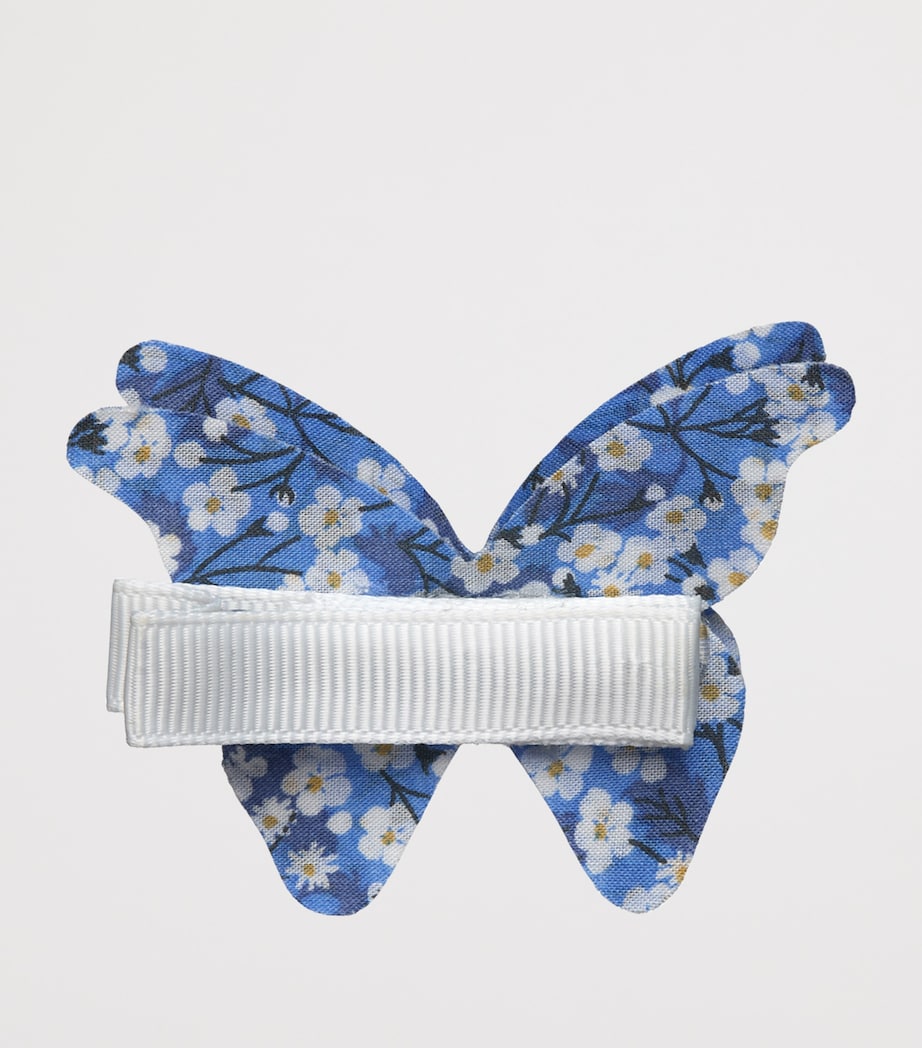 Trotters Cotton Floral Print Hair Clip Blue Image 2