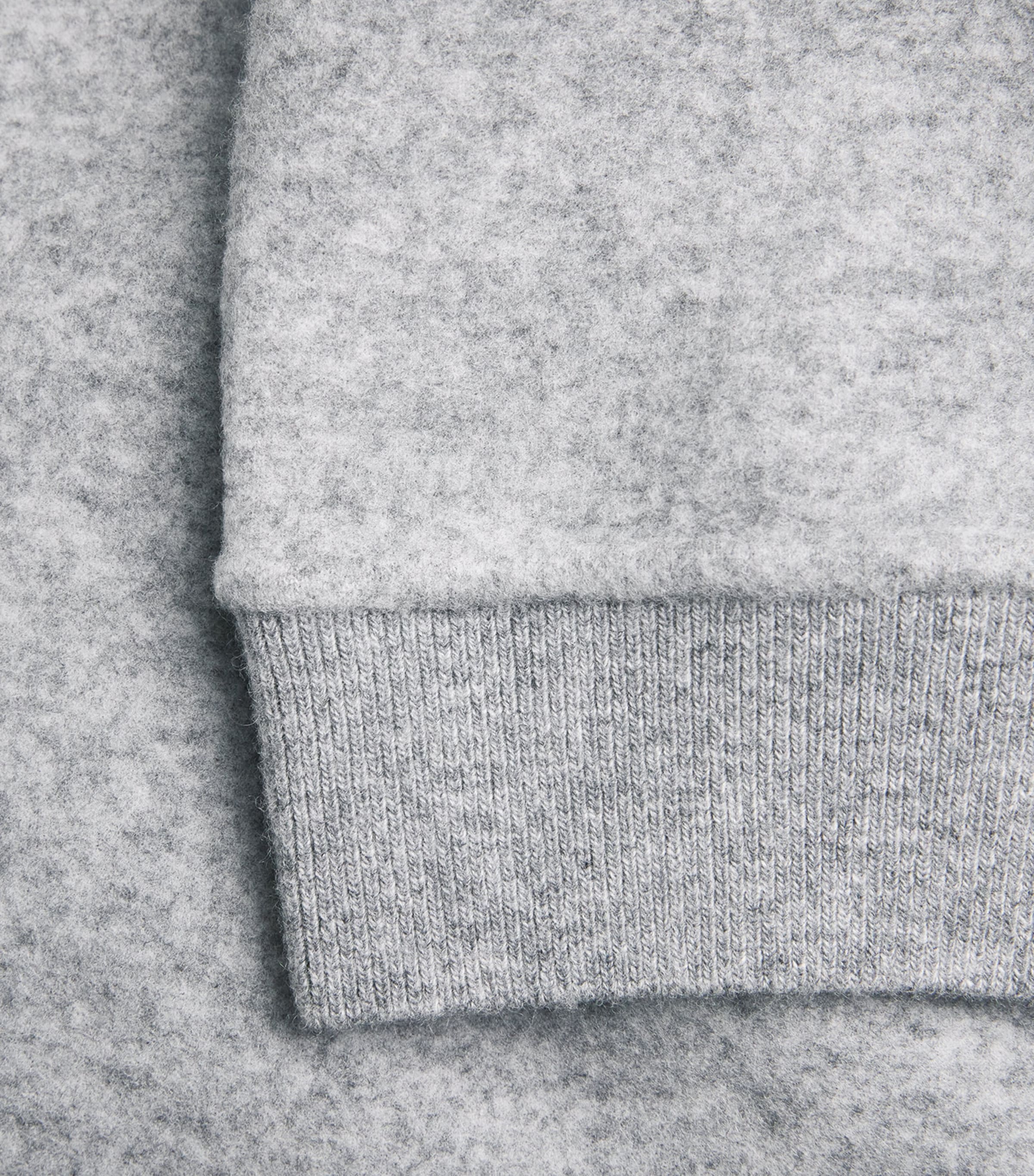 Virgin Wool-Blend Mini Dress MEDIUM GREY Image 5