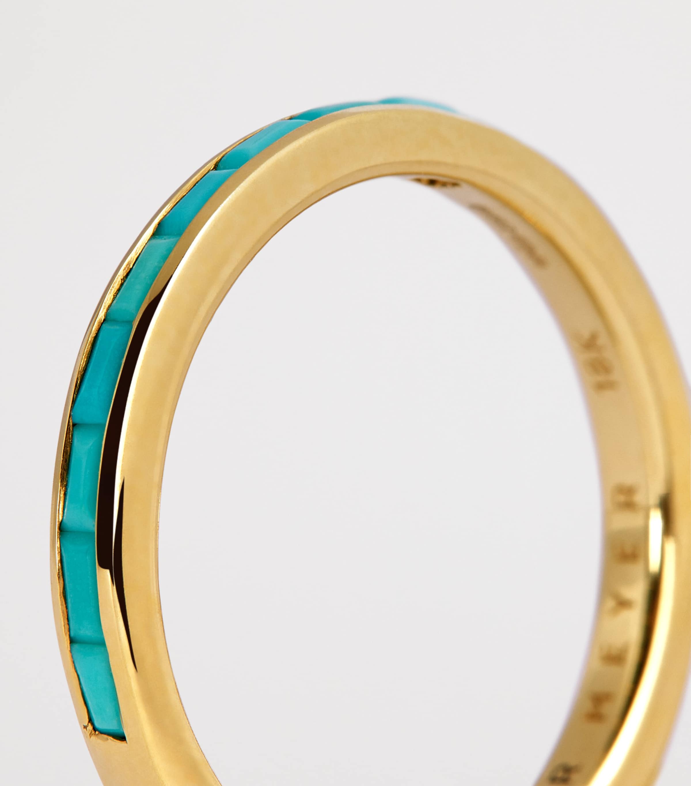 Yellow Gold and Turquoise Edith Ring YELLOW GOLD Image 6