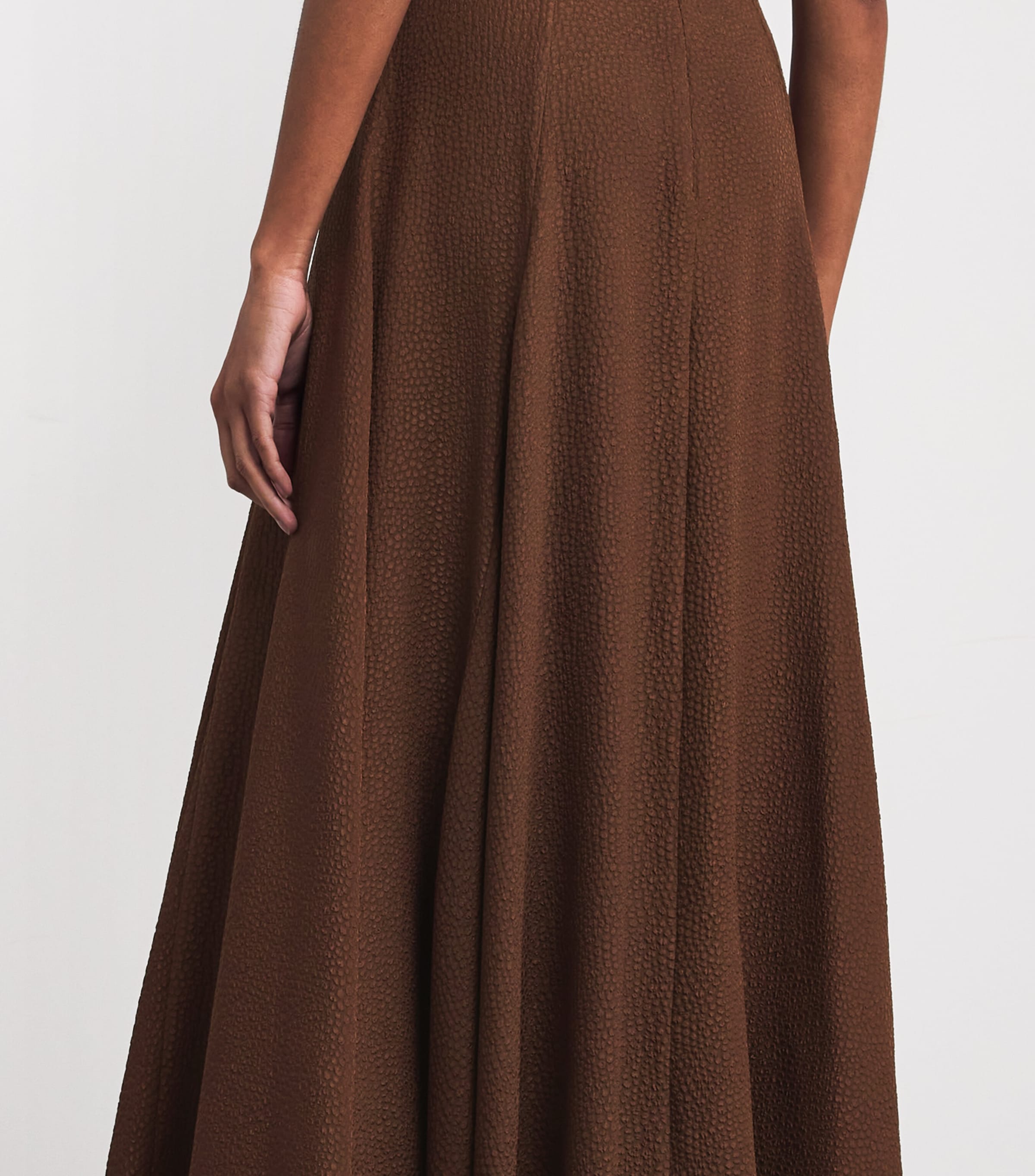 Edeline Lee Womens Textured Jete Midi Dress Brw Image 6