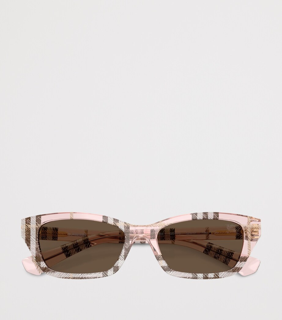 Burberry Acetate BE4488 Rectangle Sunglasses Pink Image 5